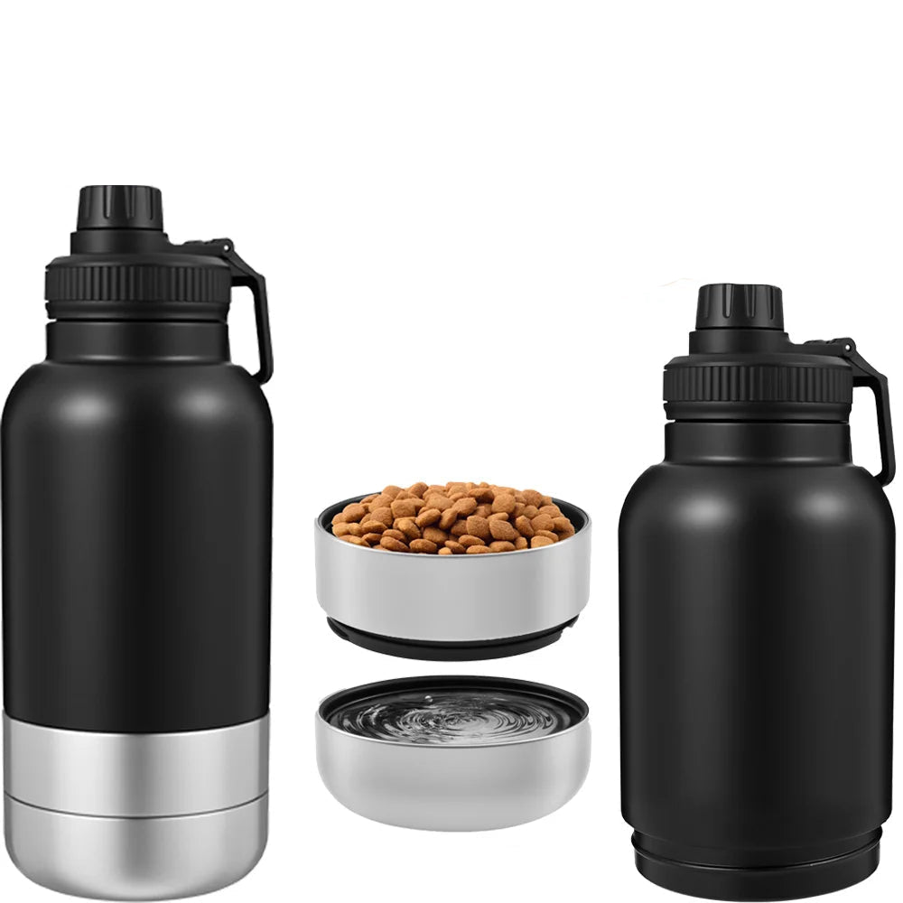 32oz 3 in 1 Dog Water Bottle and Bowls
