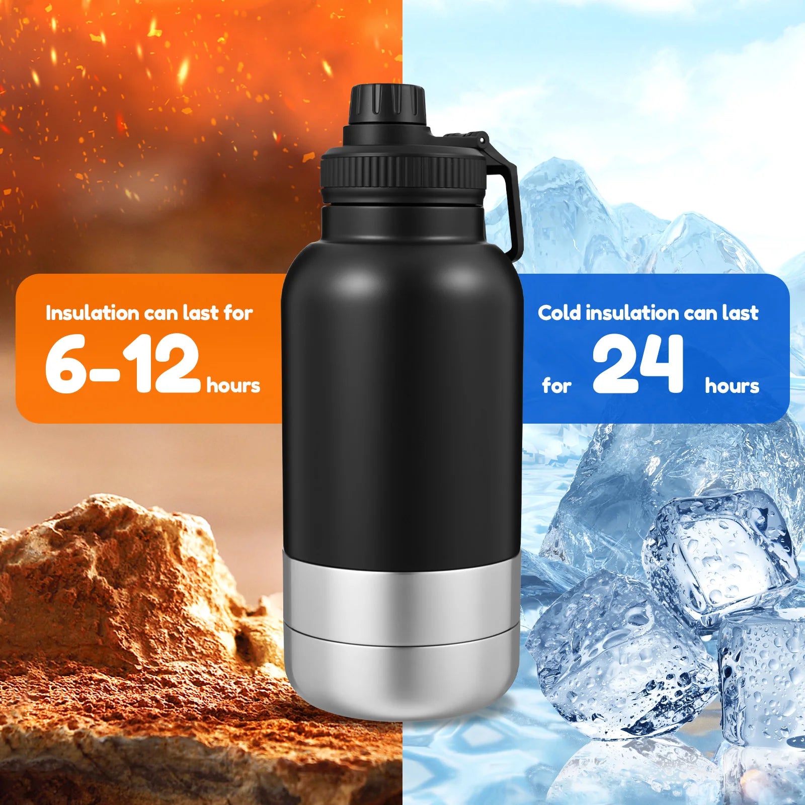 32oz 3 in 1 Dog Water Bottle and Bowls